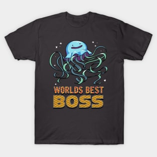 Worlds Best Boss Jellyfish T-Shirt